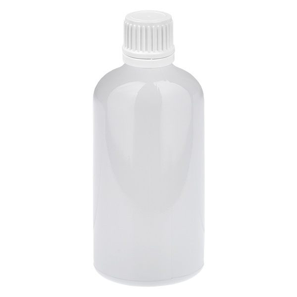 100 ml pullo, 11 mm kierrekorkki, valkoinen, turvakorkki WhiteLine UT18/100 100 ml pullo, 11 mm kierrekorkki, valkoinen, turvakorkki WhiteLine UT18/100