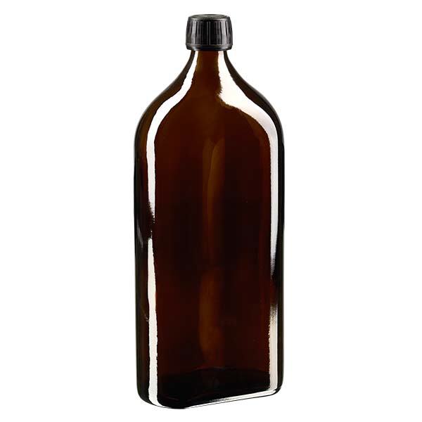 1000 ml Meplat ruskea kierrekorkki musta väärentämisen estävä sulkeminen EPE-kiekko EPE-kiekko
