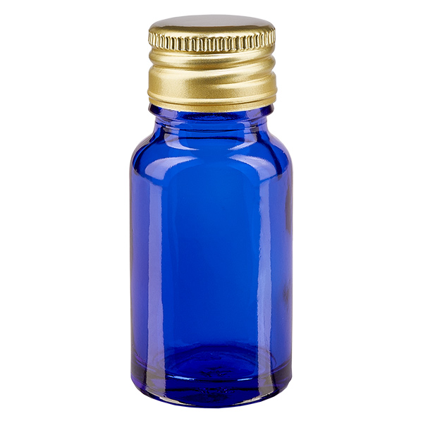 10ml pullo 11mm kierrekorkki Alu-Gold Standard BlueLine UT18/10