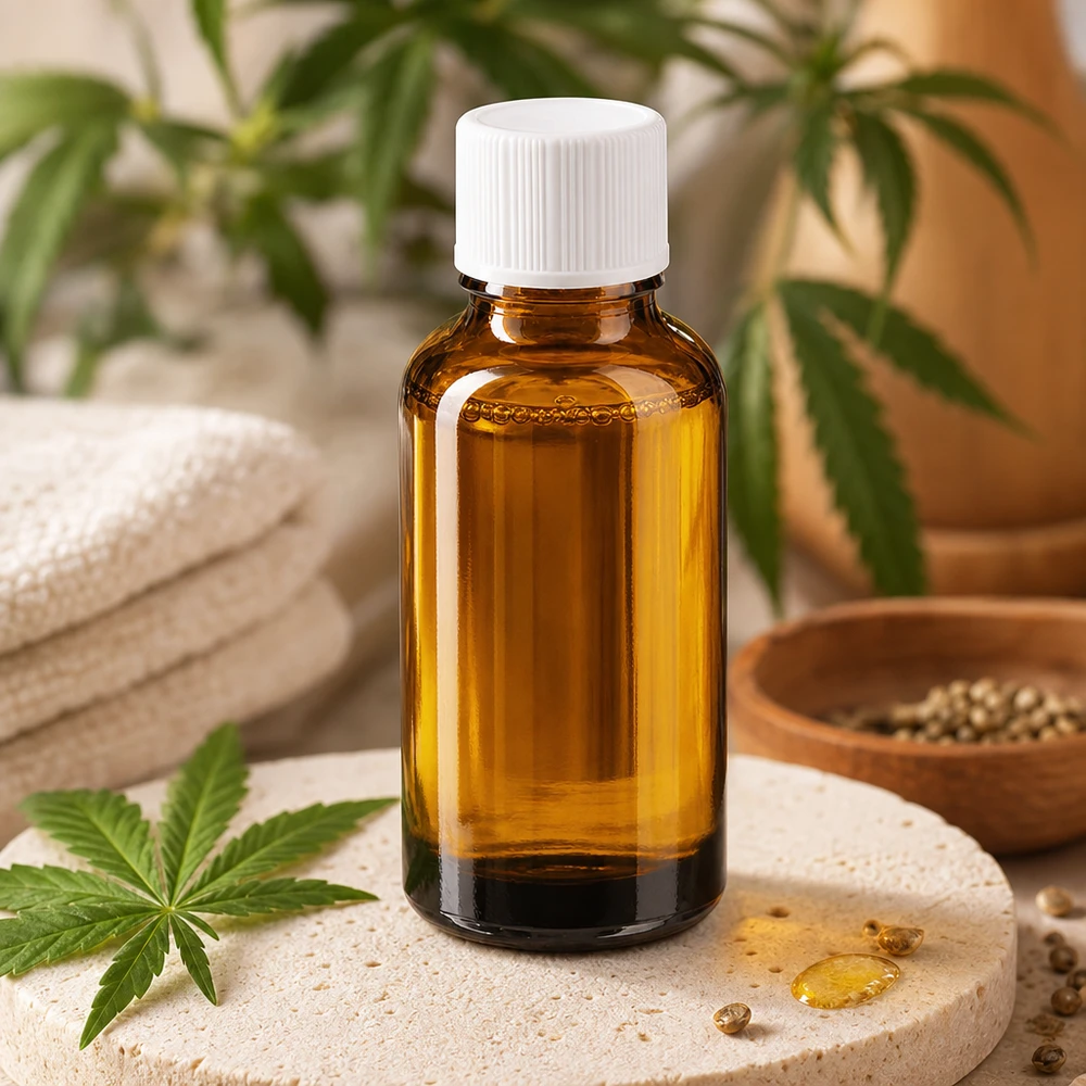 30ml meripihkanvärinen lasipullo, jossa on 11mm vakiokierre, ihanteellinen ammattimaiseen aromaterapiaan.
