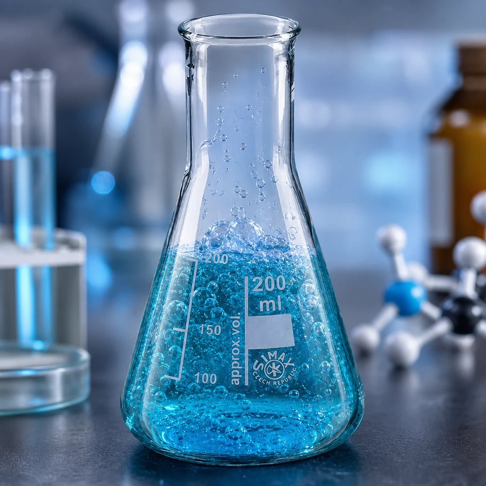 Erlenmeyer-pullo 200ml kapeakaulainen Erlenmeyer-pullo 200ml kapeakaulainen