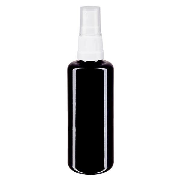 Apteekkipullo violetti 50ml ruiskutuskorkki valkoinen Apteekkipullo violetti 50ml ruiskutuskorkki valkoinen