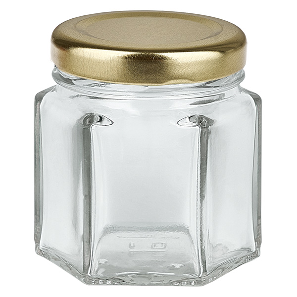 47ml heksapurkki, jossa on kultainen BasicSeal-kansi UNiTWIST