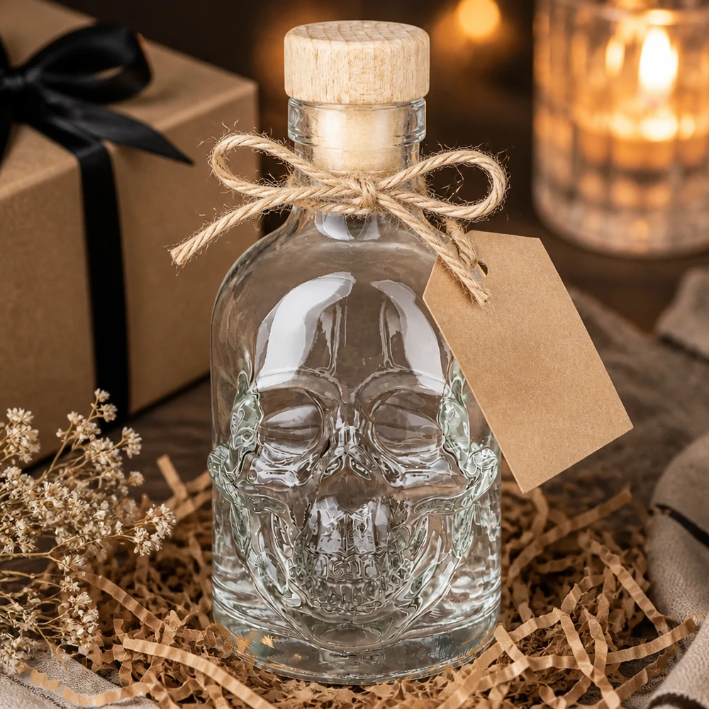 200ml Glasflasche "Jack" mit Holzgriff-Korken UNiTWIST