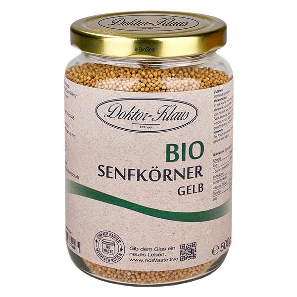 Sinapinsiemenet keltaiset luomu 500g Doktor-Klaus noWaste Sinapinsiemenet keltaiset luomu 500g Doktor-Klaus noWaste