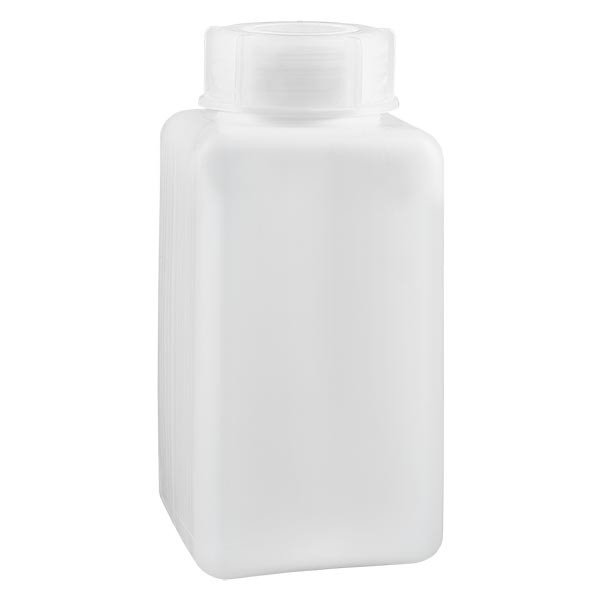 Kemikaalipullo 1500ml, leveä kaula, valmistettu PE-HD:stä, luonnonvärinen. Kemikaalipullo 1500ml, leveä kaula, valmistettu PE-HD:stä, luonnonvärinen.