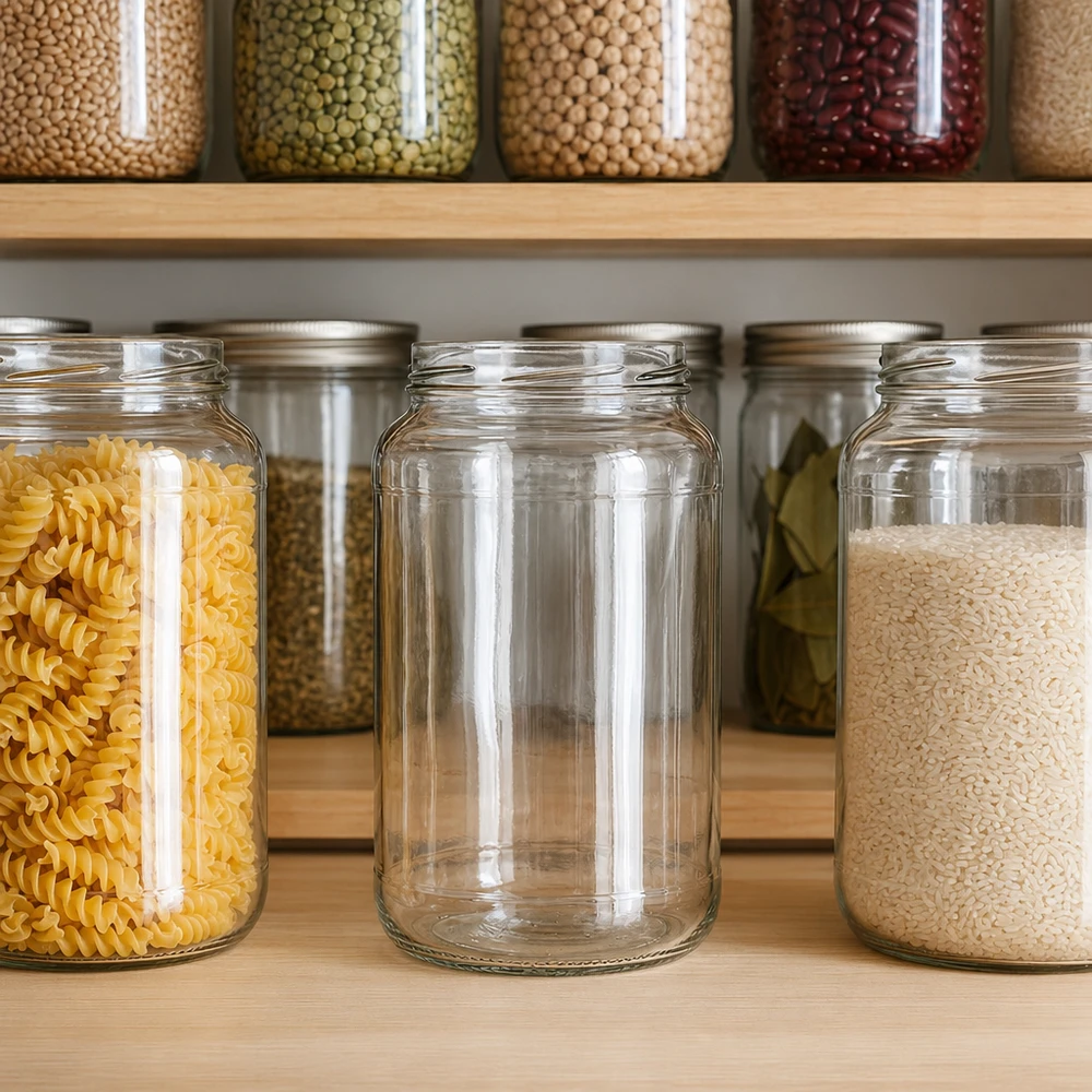 UNiTWIST Runda1700 tumblers 1700ml TO100 säilytyshylly ruokakomero pasta riisi palkokasvit säilytys järjestetty