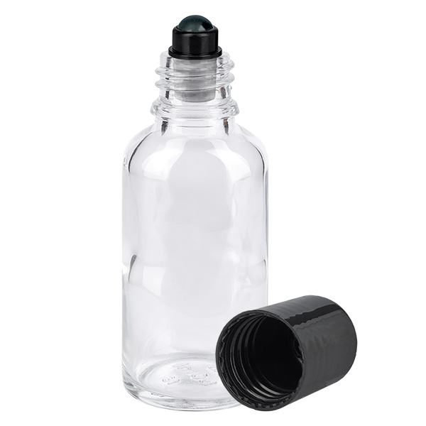 30ml roll-on-pullo musta vakiokorkki ClearLine UT18/30 30ml roll-on-pullo musta vakiokorkki ClearLine UT18/30
