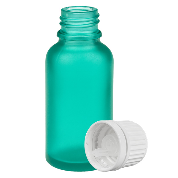 30ml tippapullo 0.7mm valkoinen tamper-evident korkki GreenLine UT18/30 30ml tippapullo 0.7mm valkoinen tamper-evident korkki GreenLine UT18/30