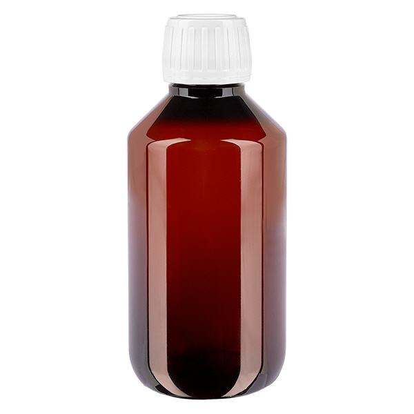 PET-pullo 200ml, jossa on valkoinen vakiokorkki, jossa on väärentämisen estävä korkki. PET-pullo 200ml, jossa on valkoinen vakiokorkki, jossa on väärentämisen estävä korkki.