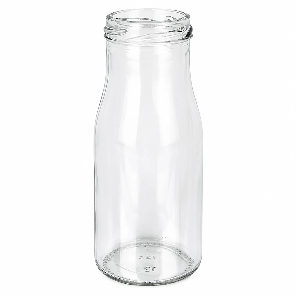 UNiTWIST Bottle150 Lasipullo 150ml TO43-kierre läpinäkyvä tyhjä ruokajuomille mehu smoothieille