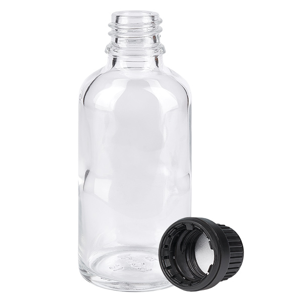50ml pullo 11mm kierrekorkki musta väärentämisen estävä korkki ClearLine UT18/50 50ml pullo 11mm kierrekorkki musta väärentämisen estävä korkki ClearLine UT18/50