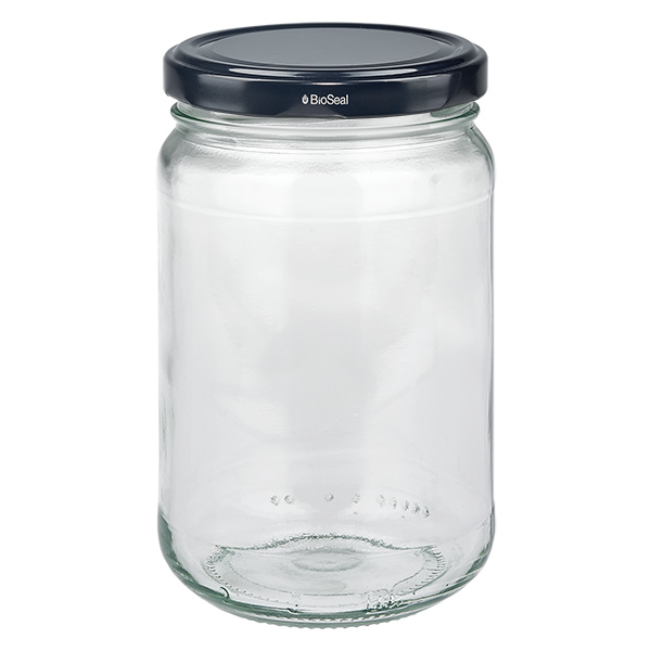 305ml pyöreä purkki + BioSeal-kansi musta UNiTWIST