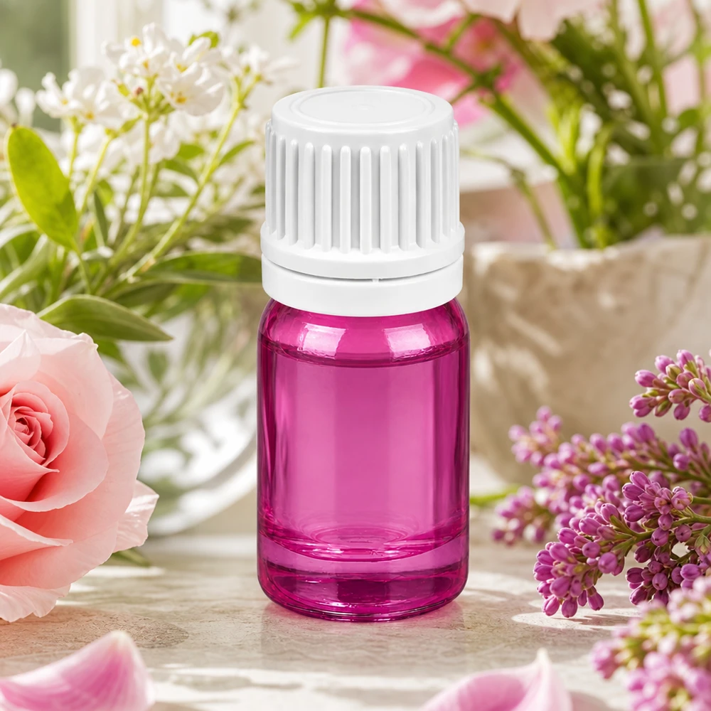 5ml tippapullo 0,7mm valkoinen Originality kierrekorkki PurpleLine UT18/5 PurpleLine UT18/5 5ml tippapullo, jossa on 0.7mm annosteluaukko tarkkaa pisaran annostelua varten, violetti muotoilu.