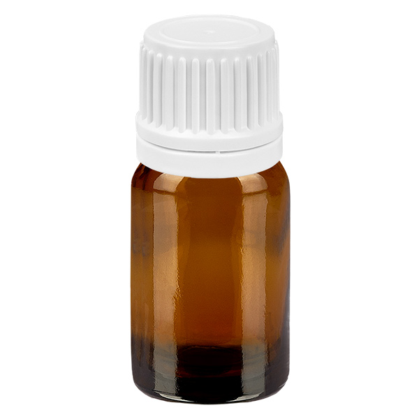 5ml pullo 11mm kierrekorkki valkoinen väärentämisen estävä korkki BrownLine UT18/5