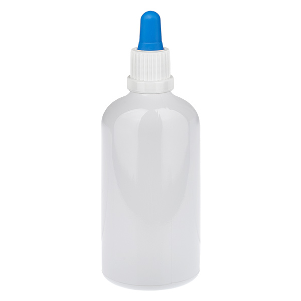 100 ml pipettipullo valkoinen/sininen, alkuperäissuljin WhiteLine UT18/100 100 ml pipettipullo valkoinen/sininen, alkuperäissuljin WhiteLine UT18/100