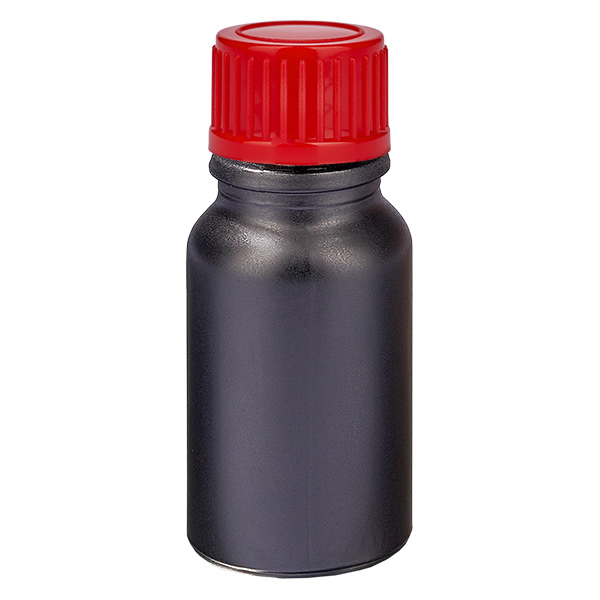 10ml pullo 11mm kierrekorkki punainen standardi BlackLine UT18/10