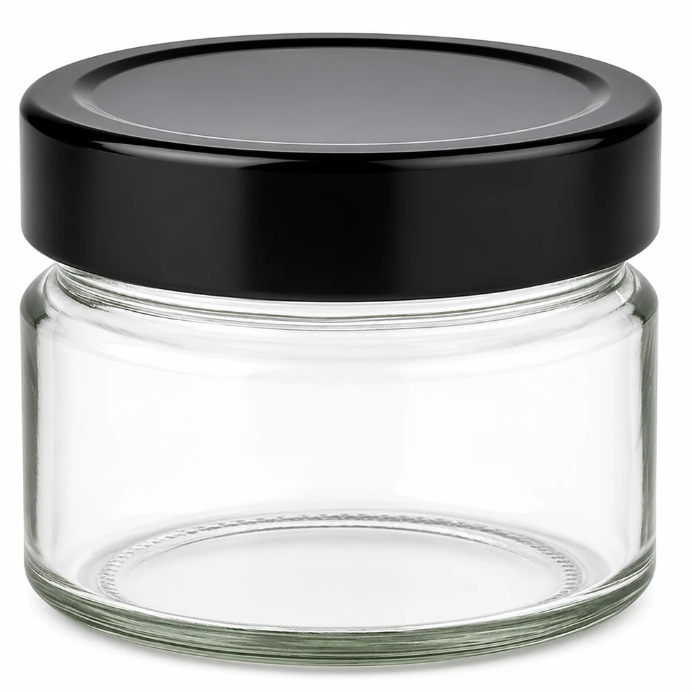 130ml pyöreä purkki + BasicSeal-kansi musta UNiTWIST 130ml pyöreä purkki + BasicSeal-kansi musta UNiTWIST