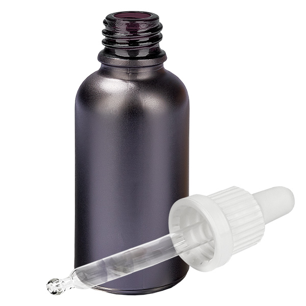 30ml pipettipullo valkoinen peukaloinnin estävä korkki BlackLine UT18/30 30ml pipettipullo valkoinen peukaloinnin estävä korkki BlackLine UT18/30