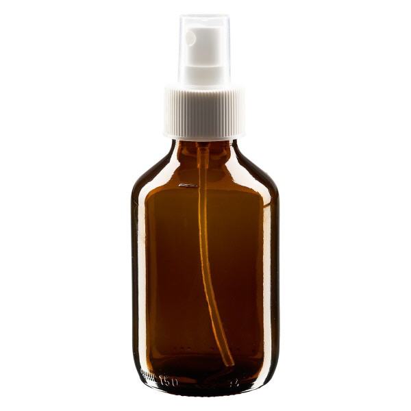 150ml lääkepullo ruskea, pumppusumuttimella valkoinen ApoGlas