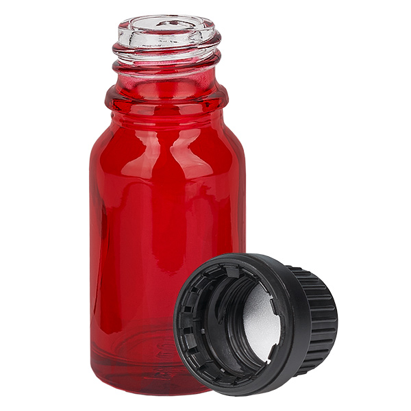 10ml pullo 11mm kierrekorkki musta väärentämisen estävä korkki RedLine UT18/10 10ml pullo 11mm kierrekorkki musta väärentämisen estävä korkki RedLine UT18/10