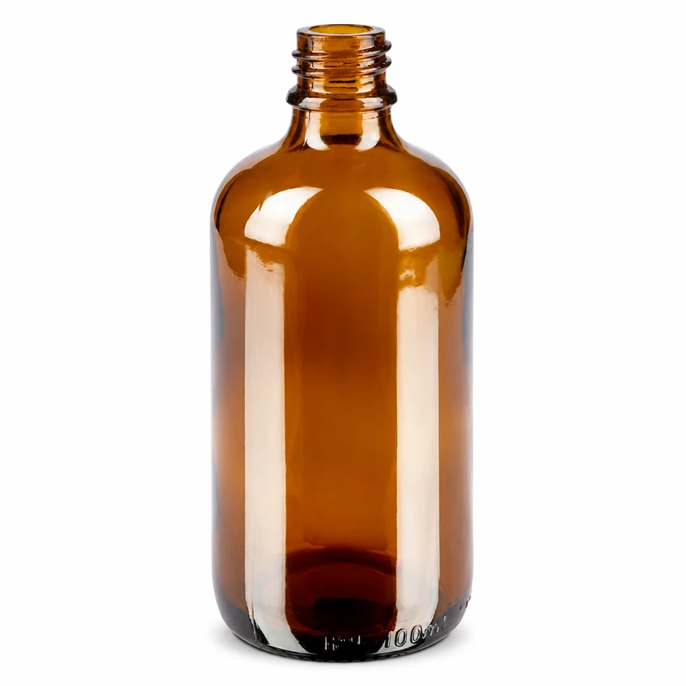 Tippapullo 100 ml DIN 18 meripihkanvärisestä lasista valmistettu tippapullo. Ruskea 100ml lasi apteekkipullo, jossa on lanka, tyhjä lääkepullo tippoja ja tinktuureja varten.