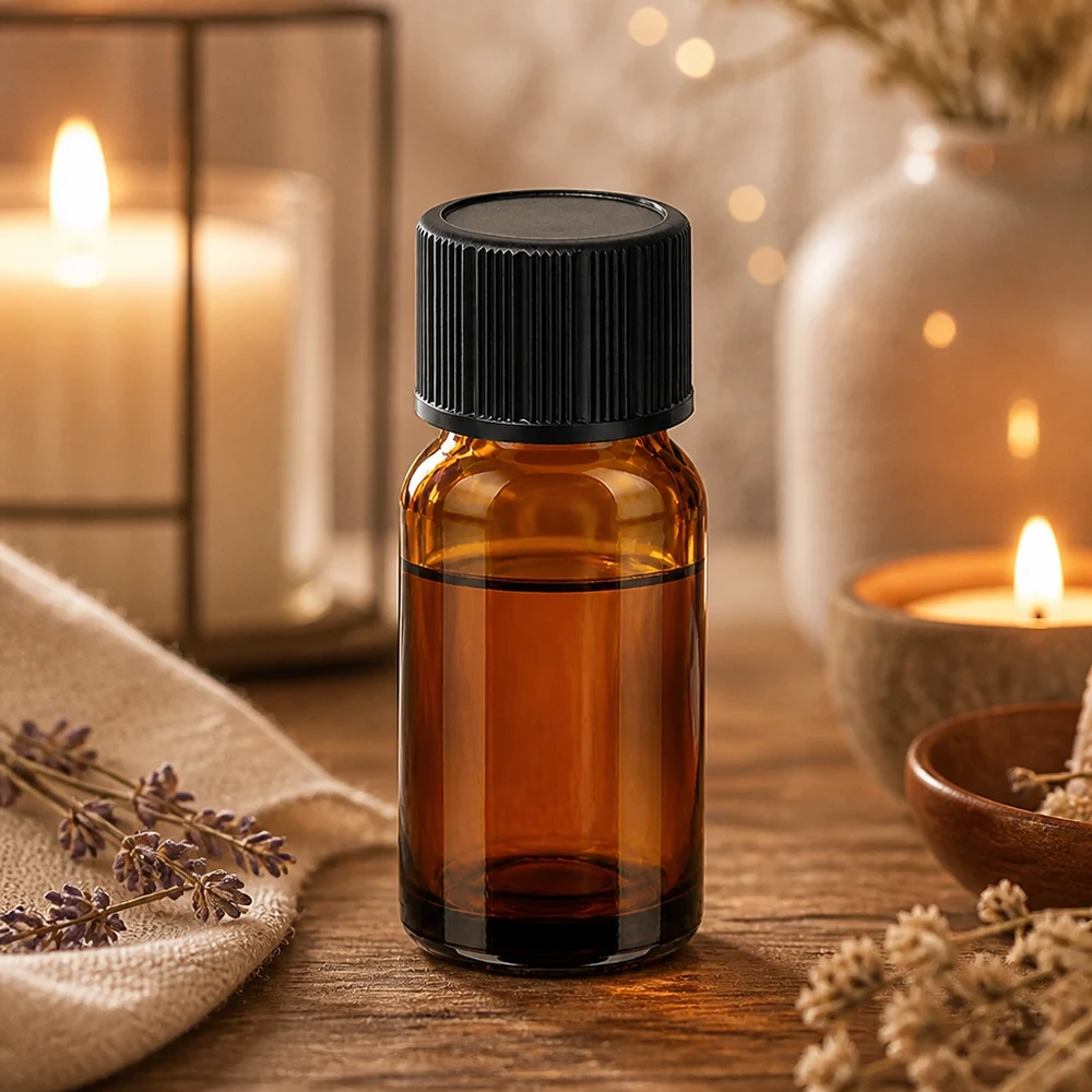 10ml BrownLine tippapullo, joka on valmistettu UV-suojatusta meripihkanvärisestä lasista ja jossa on käytännöllinen tippakorkki.