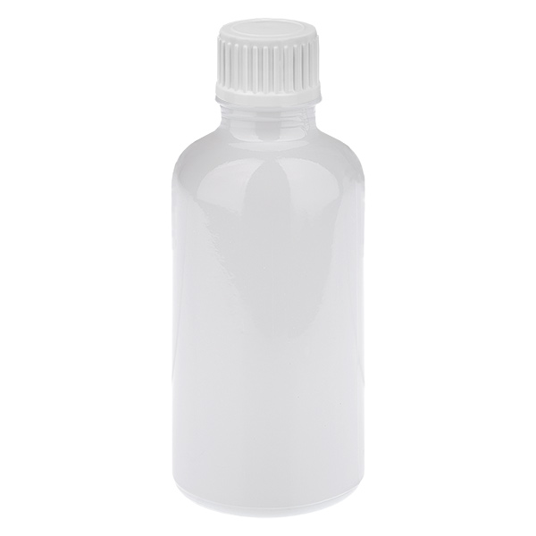 50 ml tiputuspullo, 0,9 mm, valkoinen, vakiokorkki WhiteLine UT18/50 50 ml tiputuspullo, 0,9 mm, valkoinen, vakiokorkki WhiteLine UT18/50