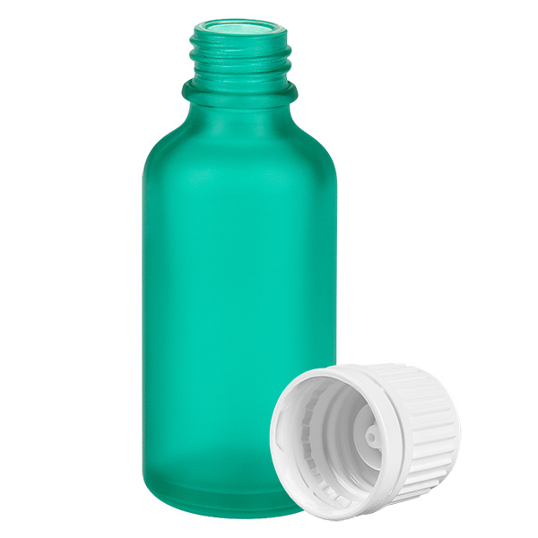50ml pullo 11mm kierrekorkki valkoinen väärentämisen estävä korkki GreenLine UT18/50 50ml pullo 11mm kierrekorkki valkoinen väärentämisen estävä korkki GreenLine UT18/50