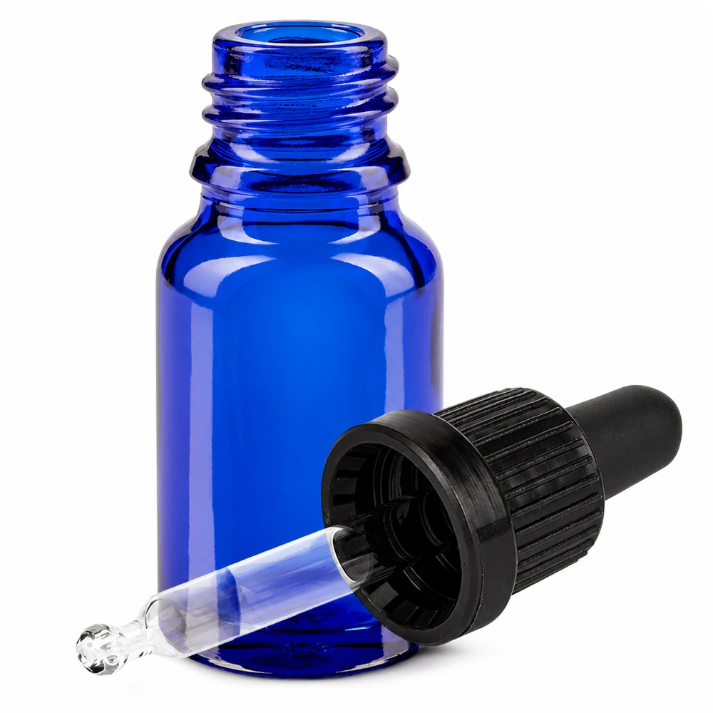 10ml pipettipullo musta tamper-evident-korkki BlueLine UT18/10