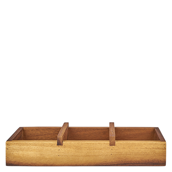 Tarjoilulauta Box3 akaasiapuusta 3 WECK tumblereille.