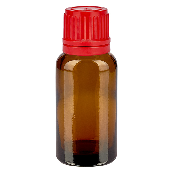 20ml pullo 11mm ruuvikorkki punainen väärentämisvarma sulkeminen BrownLine UT18/20