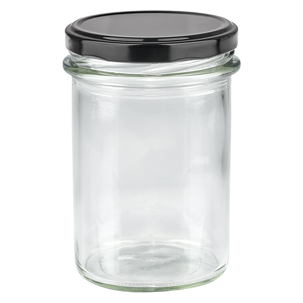 230 ml:n juomapullot, joissa on BasicSeal-kansi musta UNiTWIST