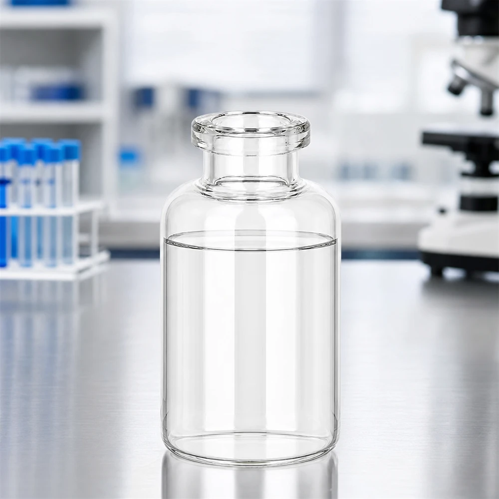 Injektiopullo kirkasta lasia 30ml Hochwertige Klarglas Injektionsflasche 30ml mit verdicktem Mündungsrand für sichere Gummistopfenversiegelung