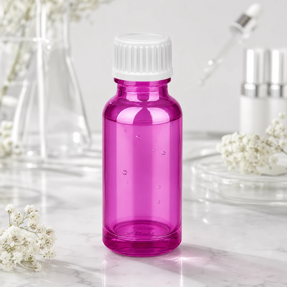 20ml tippapullo 0,9mm valkoinen standardi PurpleLine. UT18/20 20ml tippapullo Purple 0.9mm tarkkuus tippapullolla nesteiden tarkkaa annostelua varten.