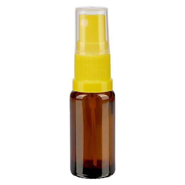 Apteekkipullo ruskea 10ml ruiskukorkki keltainen Apteekkipullo ruskea 10ml ruiskukorkki keltainen