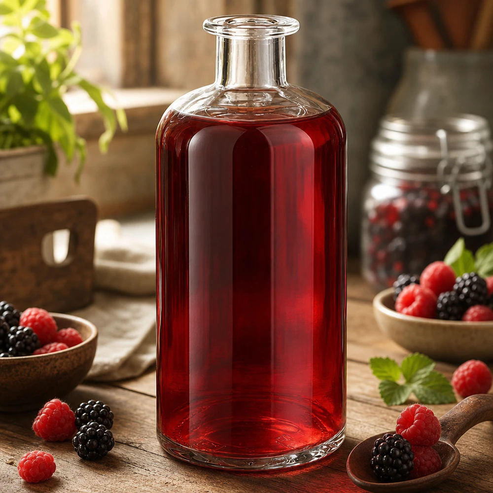 500ml Glasflasche "Flora" ohne Verschluss UNiTWIST