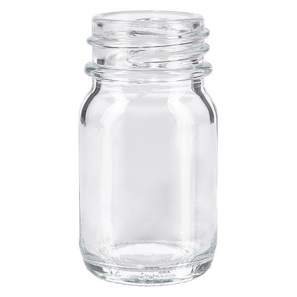 30ml leveäkaulainen pullo kirkasta lasia