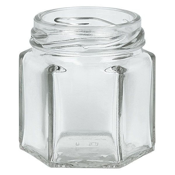 Lasipurkki 47ml kirkas, ilman kantta, kierre TO43 Lasipurkki 47ml kirkas, ilman kantta, kierre TO43