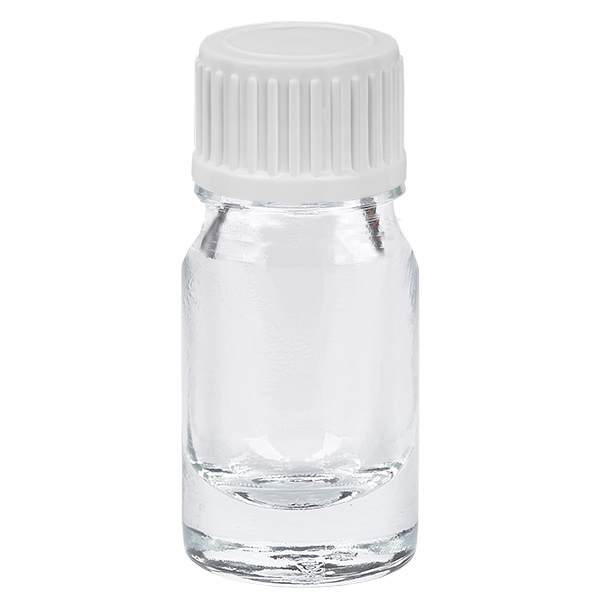 5ml tippapullo 0.9mm valkoinen vakiokorkki ClearLine UT18/5