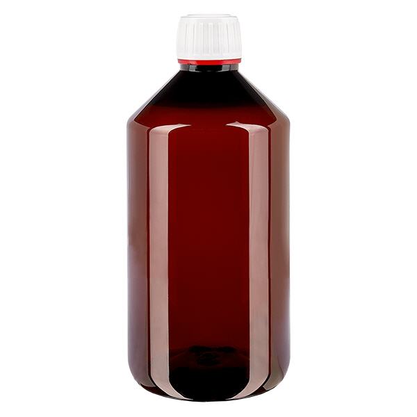 PET-pullo 750ml, jossa on valkoinen flip-top-korkki. PET-pullo 750ml, jossa on valkoinen flip-top-korkki.