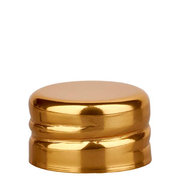 Metallinen ruuvikorkki kultainen 13mm UNiTWIST UNiTWIST