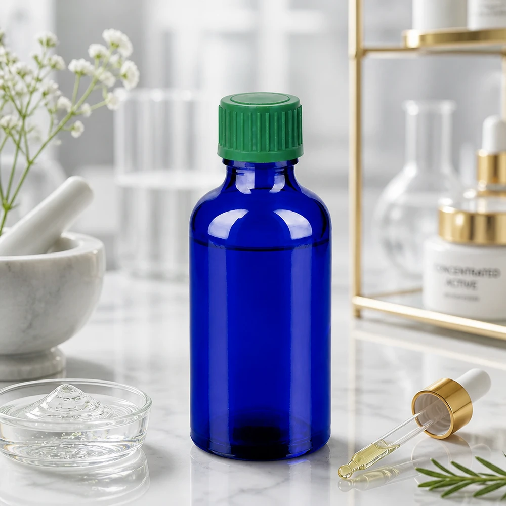 50ml tippapullo 0.8mm vihreä vakiokorkki BlueLine UT18/50 BlueLine UT18/50 Kompakti 50 ml:n tippapullo, jossa on 0,8 mm:n aukko, ihanteellinen laboratorio- ja lääkesovelluksiin.