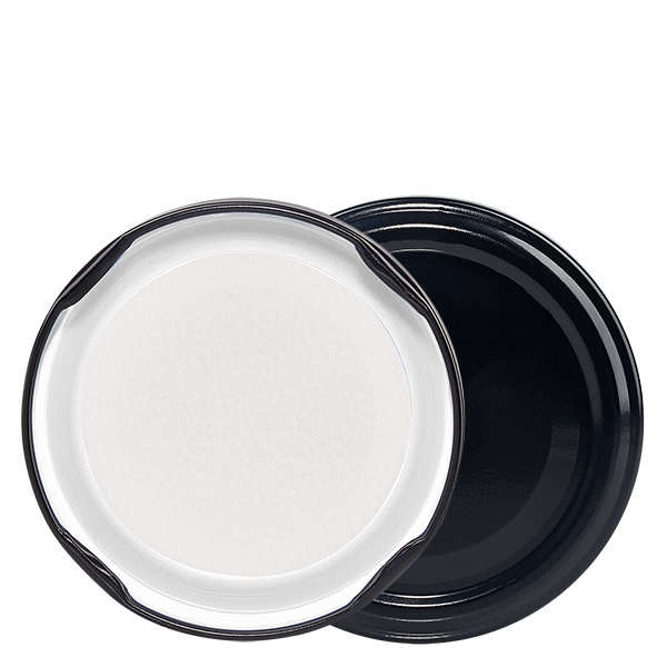 63mm BioSeal-kansi musta (TO63) UNiTWIST UNiTWIST