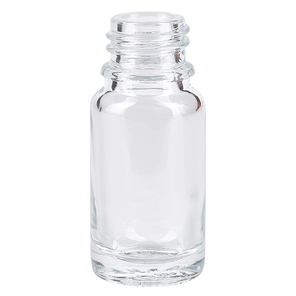 10ml apteekkipullo ClearLine UT18/10 UNiTWIST 10ml apteekkipullo ClearLine UT18/10 UNiTWIST 10 ml:n ClearLine-lääkäripullo kirkkaasta lasista, DIN 18 -kierteellä, valmistaja UNiTWIST