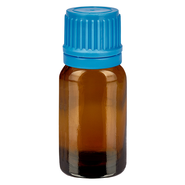 10ml pullo 11mm ruuvikorkki sininen peukaloinninestokorkki BrownLine UT18/10