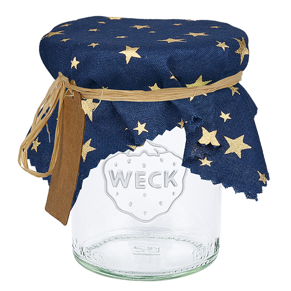 Kankainen koruaihio sininen "tähdet" 15cm neliö.