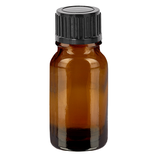 10ml pullo 11mm kierrekorkki musta Standard BrownLine UT18/10 Standard BrownLine UT18/10