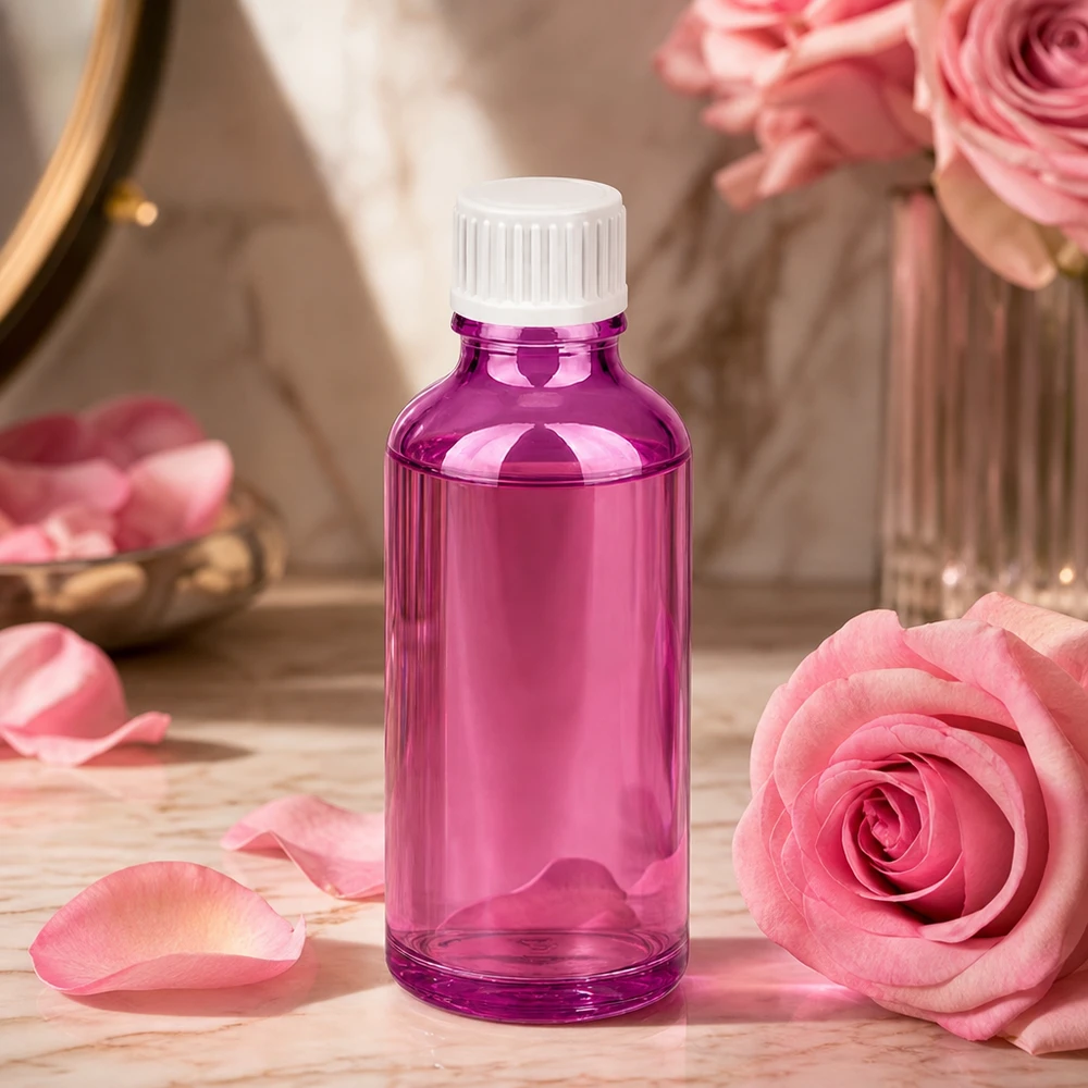 50ml tippapullo violetista muovista, jossa on 0.9mm tippa-aukko tarkkaa levitystä varten.
