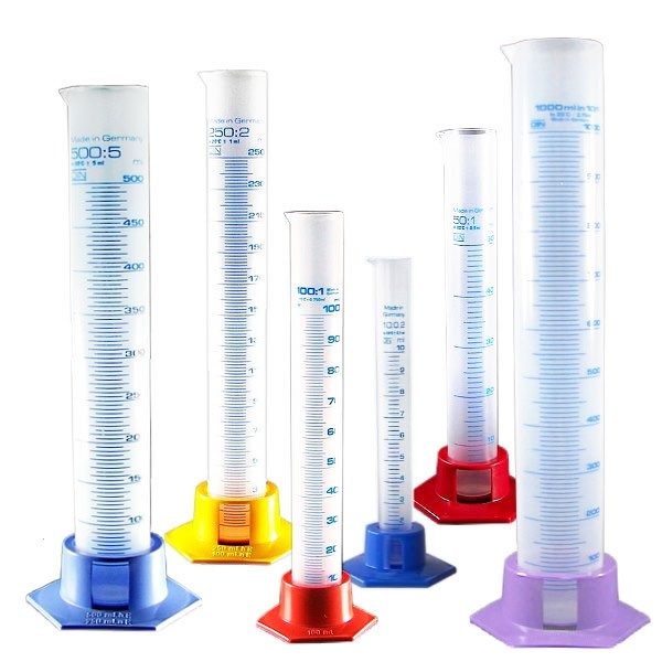 Mittaussylinterisarja (6 mittaussylinteriä 10-1000ml). Mittaussylinterisarja (6 mittaussylinteriä 10-1000ml).